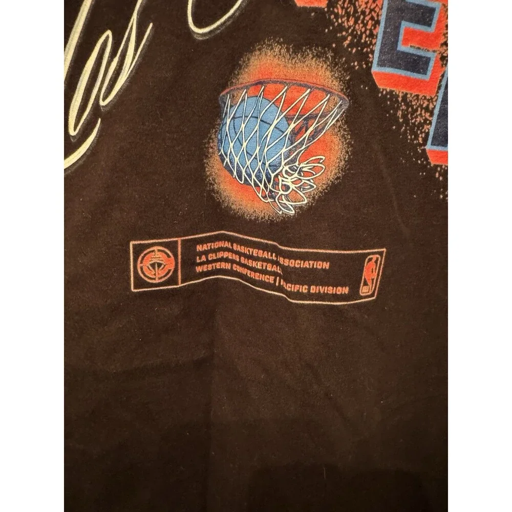 Fanatics LA Clippers T Shirt Men’s 2XL Black NBA Basketball Front Back Graphic